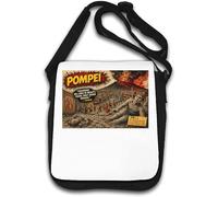 The Tragic Eruption of Pompeii Shoulder Bag White