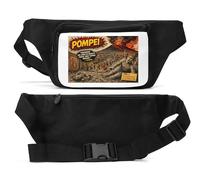 The Tragic Eruption of Pompeii Unisex Waist Bag Black