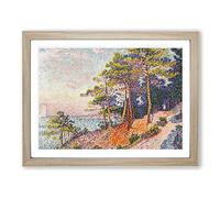 The Trail By Paul Signac Classic Painting Framed Print | A4 Oak Framed Wall Art | Ready to Hang | Classic Historical Picture | Living Room Bedroom Lounge Office