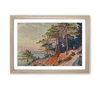 The Trail by Paul Signac Framed Print | A2 Oak Framed Wall Art | Ready to Hang | Modern Nature Picture | Living Room Bedroom Lounge Office
