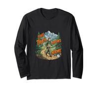 The Trail Knows My Name Hiking Adventure Design Long Sleeve T-Shirt