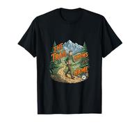 The Trail Knows My Name Hiking Adventure Design T-Shirt