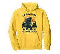 The Trails Looked So Flat On The Map Bear Pullover Hoodie