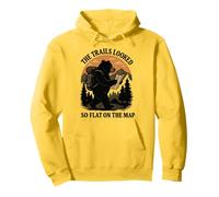 The Trails Looked So Flat On The Map Bear Pullover Hoodie