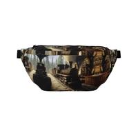 The Train is Running in a Medieval Tavern Waist Bag