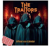 The Traitors Calendar 2026 Square Wall Calendar with FREE Organising Stickers
