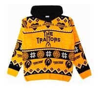 The Traitors® Official Christmas Jumper with Hood | Official Traitors Merch | Oh Come All Ye Faithful | Proudly Made in The UK Multicoloured