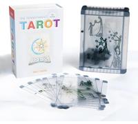 The Transparent Tarot Deck,Guidebook Box Set,Clear PVC Tarot Cards with Meanings On Them, Classic Learning Tarot Deck Fortune Telling Game for Beginners