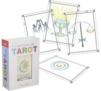 The Transparent Tarot Deck,The Transparents Tarot Cards With Guidebook Box Set & Card Meanings, Classic Tarots Learning Deck Fortune Telling Game For Beginner,1PCS