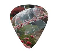 The transparent umbrella Guitar picks in thin, medium, and thick sizes, 12-piece set, suitable for electric guitar and various instruments
