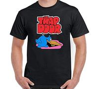 The Trap Door T-Shirt Printed Black Tee Graphic Top for Men Shirt L