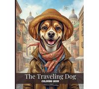 The Traveling Dog Coloring Book: Relaxing Adult Coloring Pages Featuring a Charming Dog Exploring Beautiful European Cities