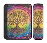 The Tree Colorful 2 Pack car Accessory Protects Your Neck and Shoulders for Airplane forro para cinturon de seguridad