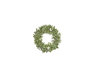 The Tree Company Stylish Frosted Mistletoe Festive Winter Wreath White Berries Indoor/Outdoor Use Decoration 35cm