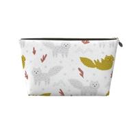 The Tree Elk Leather Portable Cosmetic Bag Organiser Suitable Business Trip for Woman Man