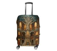 The Tree in Library Luggage Case Cover Protective Suitcase Covers Anti Scratch Baggage Washable Fits 19-32 Inch XL