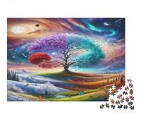 The Tree of Four Seasons Life Jigsaw Puzzles for Adults Interesting Puzzles 1000 Piece Educational Games for Adults Gifts 52x38cm/1000pcs