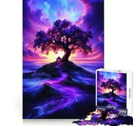 The Tree of Life 1000 Pieces Jigsaw Puzzles for Teenagers Cognitive Toy Gentle Leisure Pattern Assembly Fine Art Piece (38x52cm)