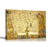 The Tree Of Life by Gustav Klimt Abstract Canvas Prints Wall Art Pictures Hanging Artwork 76 x 50cm (30 x 20 inches)