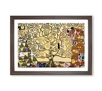 The Tree of Life by Gustav Klimt Framed Wall Art Print A2 Walnut