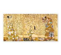 The Tree of Life (Complete) Poster by Gustav Klimt 40 x 20 cm Yellow Wall art Wall decor