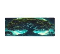 The Tree Of Life Has Celestial And Natural Scenes Mouse Pad In Big Extended Non-Slip Rubber Base Mousepad With Stitched Edges Gaming Pc Desktop Large Mouse Pad 11.8x31.5
