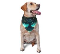 The Tree Of Life Has Celestial And Natural Scenes Printed Graphic Pet Triangle Scarf For Dogs & Cats, Adjustable Cute Pet Bandana For & Photo Shoots
