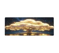 The Tree Of Life Is Luminous Mouse Pad In Big Extended Non-Slip Rubber Base Mousepad With Stitched Edges Gaming Pc Desktop Large Mouse Pad 11.8x31.5