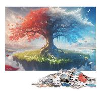 The Tree Of Life Wooden Jigsaw Puzzle for Adults Fun 500 Piece Education Game Home Decoration Stress Relief Toy Toy Intellectual Game Relaxation And Intelligence 500pcs (52x38cm)