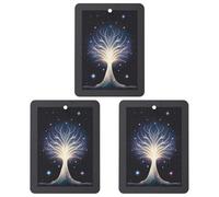 The Tree of Psychic Life Car Air Freshener, 3 Pcs Square Hanging Air Freshener Cards, Long Lasting Fragrance Scented Cards for Car, Home, Office Gray-style