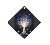 The Tree of Psychic Life Car Air Freshener Hanging, Long Lasting Scented Car Aromatherapy Tablets, Rhombus Fragrance Scented Cards for Vehicles, Bedroom, Wardrobe White-style