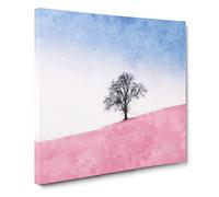 The Tree Swing Canvas Print | Gallery Wrapped 30mm Frame Wall Art | 14x14 inches | Ready to Hang | Modern Landscape Picture | Living Room Bedroom Lounge Office