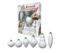 The Treemendous Ornament Decorator The Gift Box Ornament Decorator - 6 Count Variety Ornament Refill for Gift Box Decorator Only (Not Compatible with Treemendous Tree) [Cap Colors May Vary]