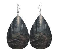 The Trees Are Very Dense Leather Earring Lightweight Leather Earrings Fun Hanging For Beach Women Mother'S Day