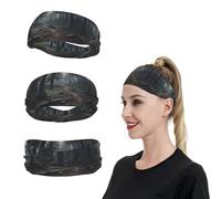 The Trees are Very Dense Sports Headband for Men Women Wide Elastic Hair Bands Moisture Wicking Workout Sweatband Fashion Non Slip Head Bands Running Bandana for Yoga Fitness