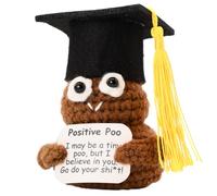 The trend collection Graduation Gifts 2025 - Graduate Positive Poo | Handmade Crochet Grad Gift for High School, College, University, Nurses, PhD. Gifts for Her