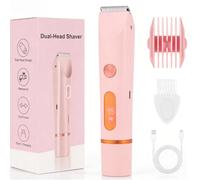 The Trimmie Unfiltered 4.0 Ezme,Women's Hair Removal Device, 2-in-1 Bikini Trimmer, Cordless Wet/Dry Electric Shaver for Face, Legs, Underarms, and Intimate Areas (Pink)