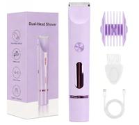 The Trimmie Unfiltered 4.0 Ezme,Women's Hair Removal Device, 2-in-1 Bikini Trimmer, Cordless Wet/Dry Electric Shaver for Face, Legs, Underarms, and Intimate Areas (Purple)