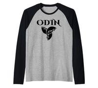 The Triple Horn of Odin Raglan Baseball Tee