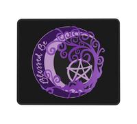 The Triple Moon Goddess Wiccan Pentagram Mousemat Non-Slip Rubber Base Desk Mat Durable Mousepad For Home Work Laptop 25X30Cm