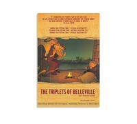 The Triplets of Belleville Poster Anime Movie Art Wallpaper (3) Canvas Art Poster And Wall Art Picture Print Modern Family Decor Posters 08x12inch(20x30cm)