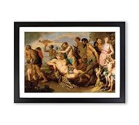 The Triumph of Bacchus by Peter Paul Rubens Framed Print | A2 Black Framed Wall Art | Ready to Hang | Modern Nature Picture | Living Room Bedroom Lounge Office
