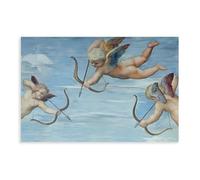 The Triumph of Galatea by Raphael, 1512-14 - Raphael - Famous Paintings, Vintage Art Posters Canvas Poster Bedroom Decor Landscape Office Room Decor Gift Unframe: 12x18inch(30x45cm)