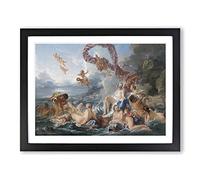 The Triumph Of Venus By Francois Boucher Classic Painting Framed Print | A2 Black Framed Wall Art | Ready to Hang | Classic Historical Picture | Living Room Bedroom Lounge Office