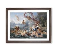The Triumph Of Venus By Francois Boucher Classic Painting Framed Print | A3 Walnut Framed Wall Art | Ready to Hang | Classic Historical Picture | Living Room Bedroom Lounge Office