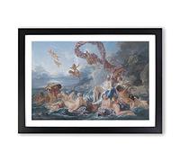 The Triumph of Venus by Francois Boucher Framed Print | A2 Black Framed Wall Art | Ready to Hang | Modern Nature Picture | Living Room Bedroom Lounge Office