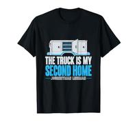 The Truck is My Second Home Journeyman Lineman Service Truck Value Graphic T-Shirt