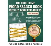 The True Crime Word Search Book: Puzzles Book for Adults
