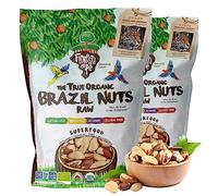 The True Organic Premium Brazil Nuts (0.5 kg) - Raw, Sustainably Harvested, Certified Organic, Hand Picked, Fresh, Whole, Unsalted - GMO Free, Keto Friendly, Vegan, Kosher (0.5 kg (2