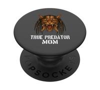 The True Predator Mom Funny Design for Cat Lover Cat Mom PopSockets Adhesive PopGrip